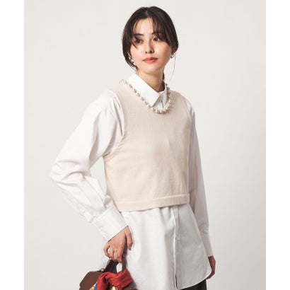 ユナイテッドアローズ グリーンレーベル リラクシング UNITED ARROWS green label relaxing FFC HW FAKEPEARL BTN TTP （NATURAL）｜詳細画像