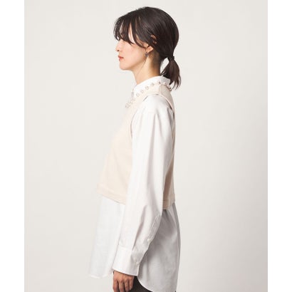 ユナイテッドアローズ グリーンレーベル リラクシング UNITED ARROWS green label relaxing FFC HW FAKEPEARL BTN TTP （NATURAL）｜詳細画像