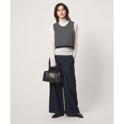 ユナイテッドアローズ グリーンレーベル リラクシング UNITED ARROWS green label relaxing FFC HW FAKEPEARL BTN TTP （BLACK）｜詳細画像