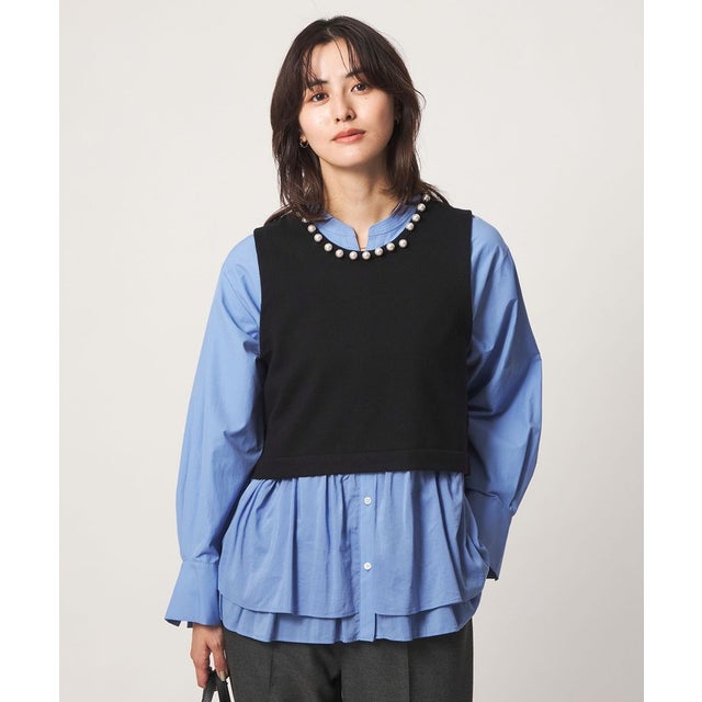 FFC HW FAKEPEARL BTN TTP （BLACK）