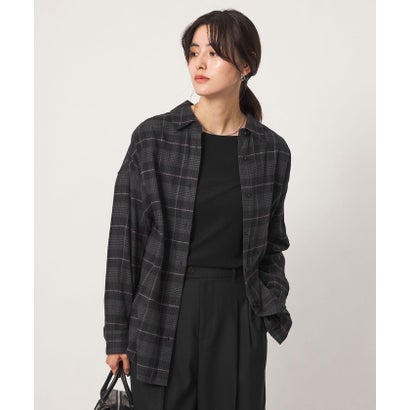 ユナイテッドアローズ グリーンレーベル リラクシング UNITED ARROWS green label relaxing SC CHKネルSHT （BLACK）｜詳細画像