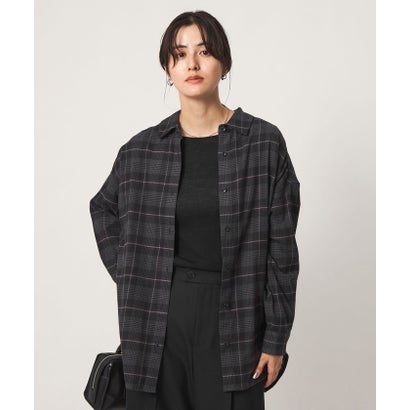 ユナイテッドアローズ グリーンレーベル リラクシング UNITED ARROWS green label relaxing SC CHKネルSHT （BLACK）｜詳細画像
