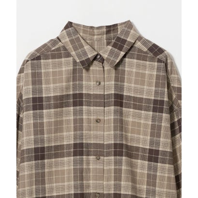 ユナイテッドアローズ グリーンレーベル リラクシング UNITED ARROWS green label relaxing SC CHKネルSHT （BLACK）｜詳細画像