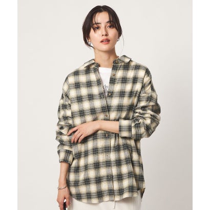 ユナイテッドアローズ グリーンレーベル リラクシング UNITED ARROWS green label relaxing SC CHKネルSHT （OFF WHITE）｜詳細画像