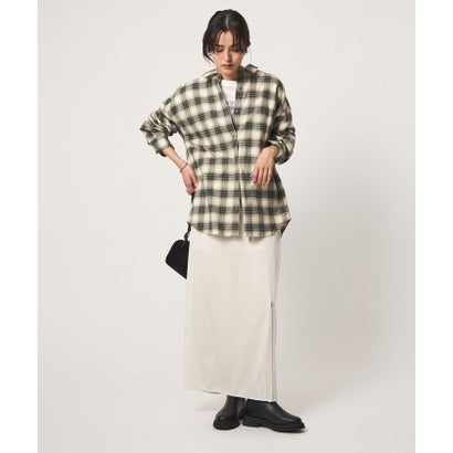 ユナイテッドアローズ グリーンレーベル リラクシング UNITED ARROWS green label relaxing SC CHKネルSHT （OFF WHITE）｜詳細画像