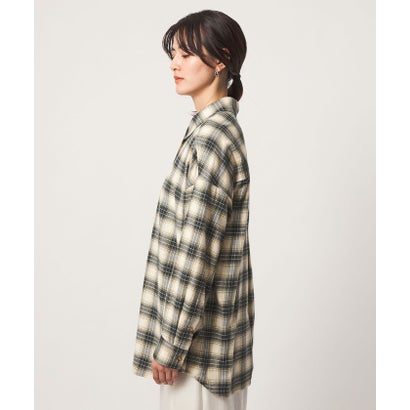 ユナイテッドアローズ グリーンレーベル リラクシング UNITED ARROWS green label relaxing SC CHKネルSHT （OFF WHITE）｜詳細画像