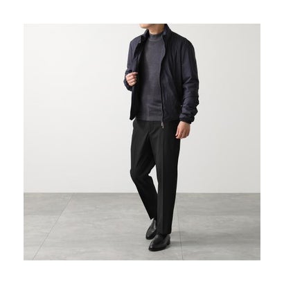 GRAN SASSO モックネック ニット 55108 22792 ウール 製品染め （495/ダークグリーン）｜詳細画像