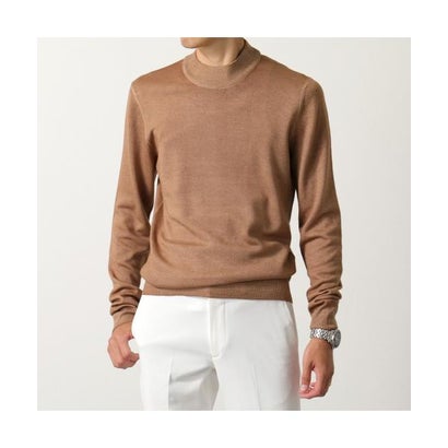 GRAN SASSO モックネック ニット 55108 22792 ウール 製品染め （495/ダークグリーン）｜詳細画像