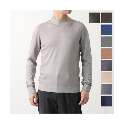 GRAN SASSO モックネック ニット 55108 22792 ウール 製品染め （495/ダークグリーン）｜詳細画像