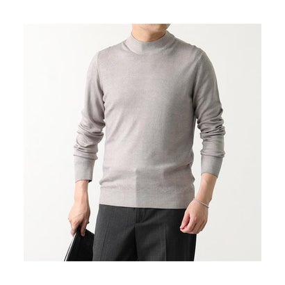 GRAN SASSO モックネック ニット 55108 22792 ウール 製品染め （495/ダークグリーン）｜詳細画像