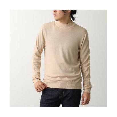 GRAN SASSO モックネック ニット 55108 22792 ウール 製品染め （495/ダークグリーン）｜詳細画像