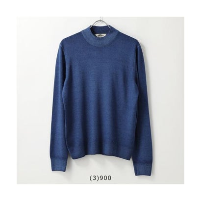 GRAN SASSO モックネック ニット 55108 22792 ウール 製品染め （495/ダークグリーン）｜詳細画像
