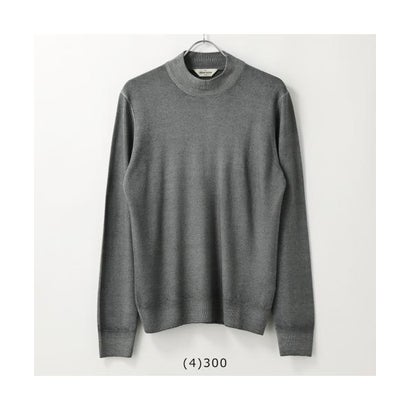 GRAN SASSO モックネック ニット 55108 22792 ウール 製品染め （495/ダークグリーン）｜詳細画像