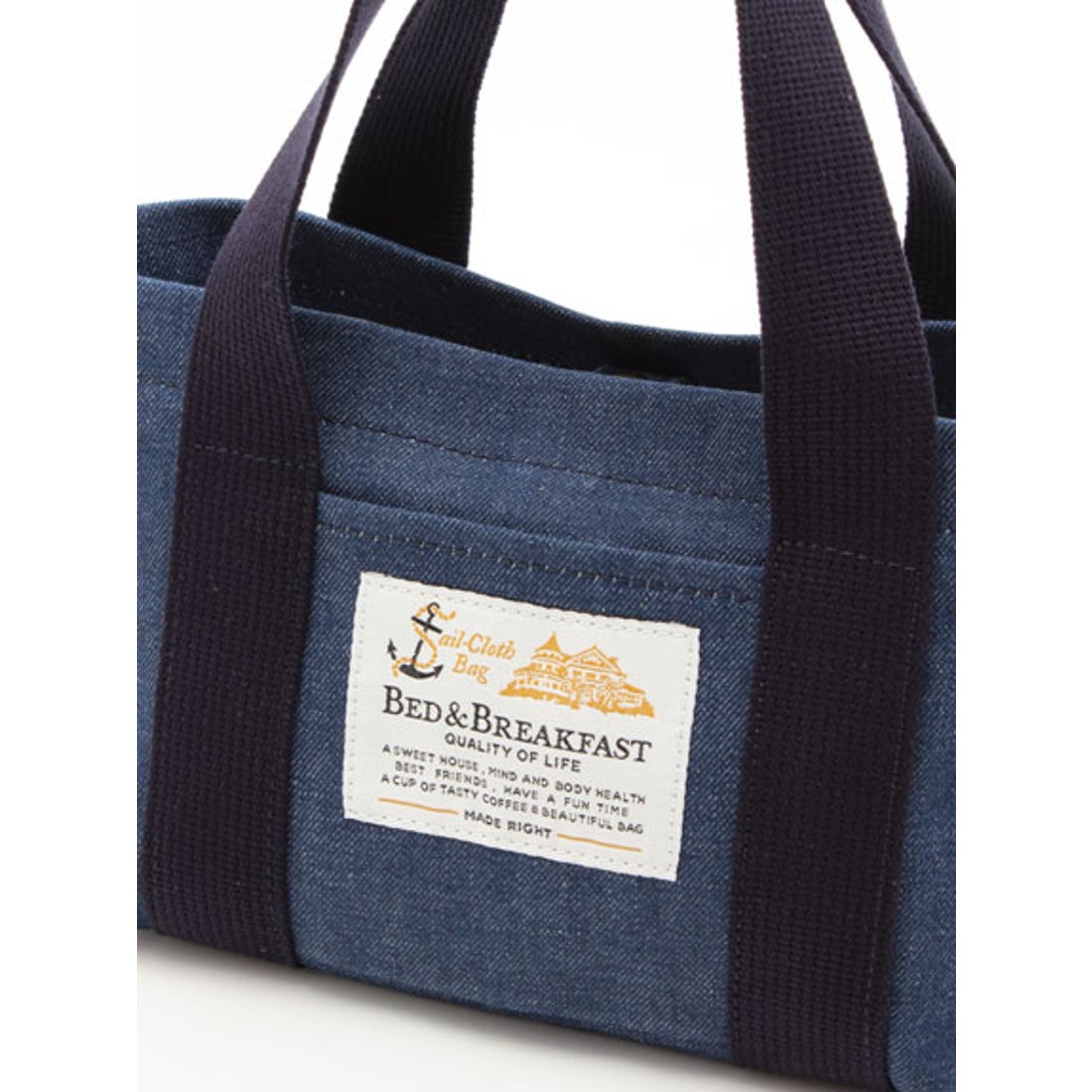 Greed International 【BED＆BREAKFAST】Sail Cloth Bag DENIM Small 
