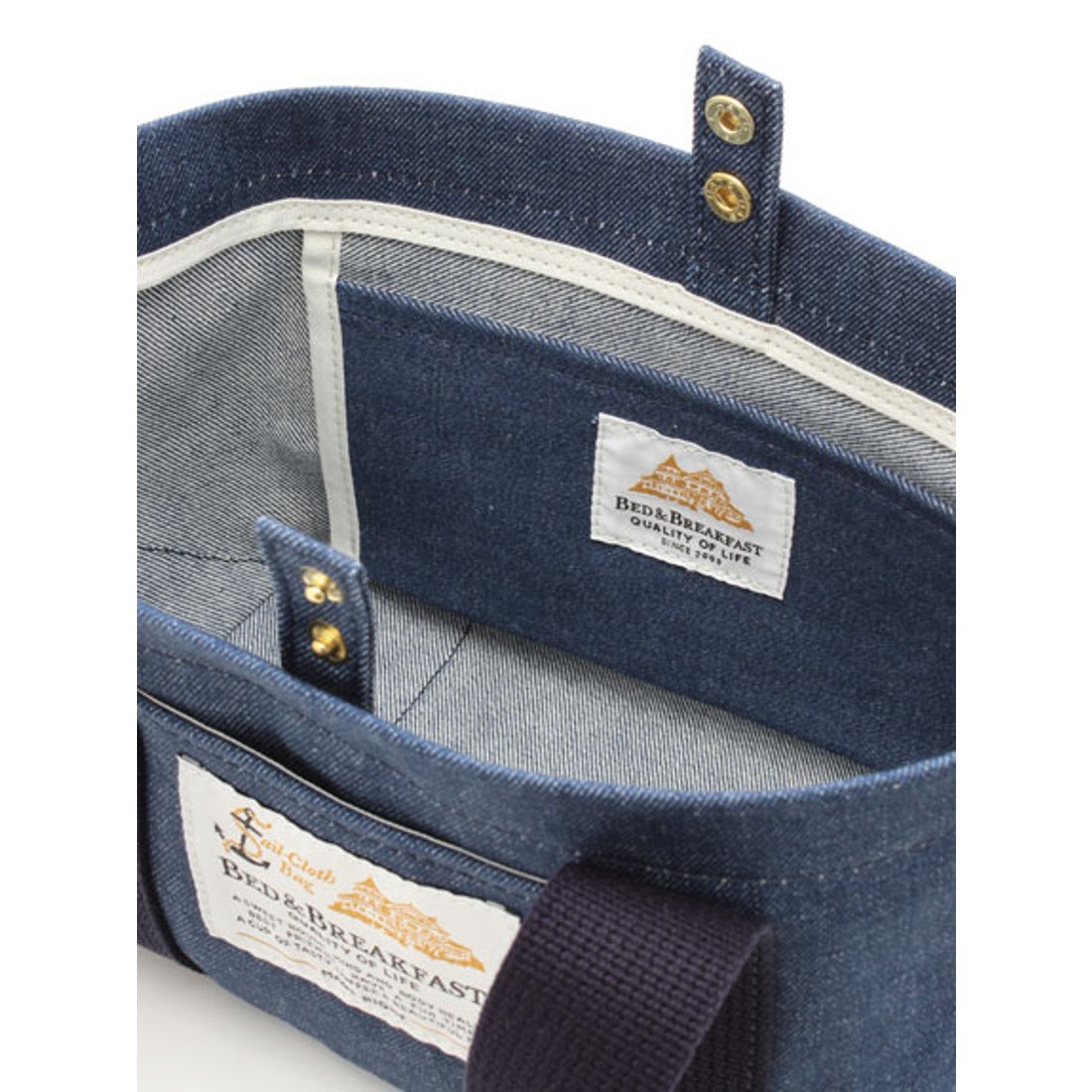 Greed International 【BED＆BREAKFAST】Sail Cloth Bag DENIM Small 