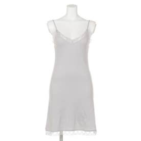 【BED&BREAKFAST】RIB STITCH Lace Camisole Dress （GRAY）