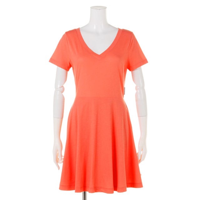
                    【BED＆BREAKFAST】Technorama Standard Flared Skirt Dress （ORANGE）