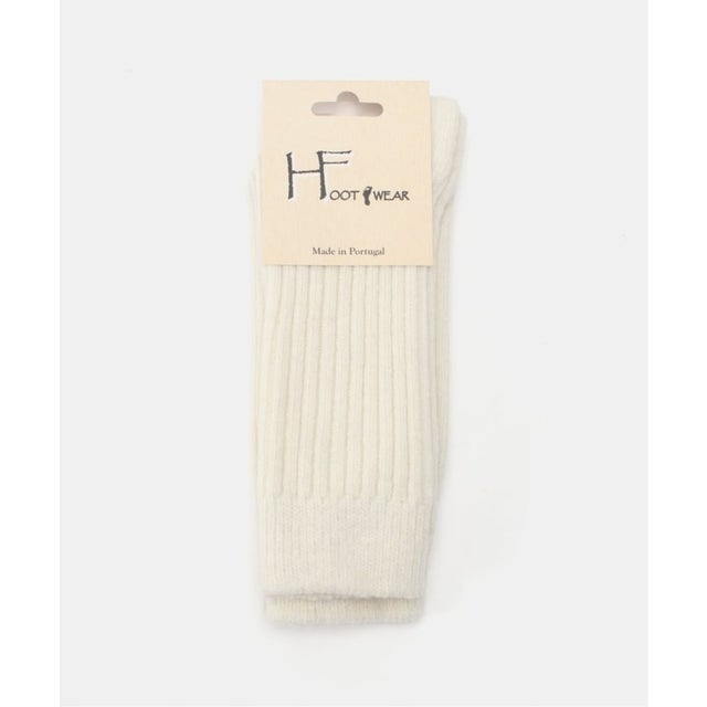 H FOOT WEAR/エイチ フットウェア RIB SOCKS （ナチュラル）