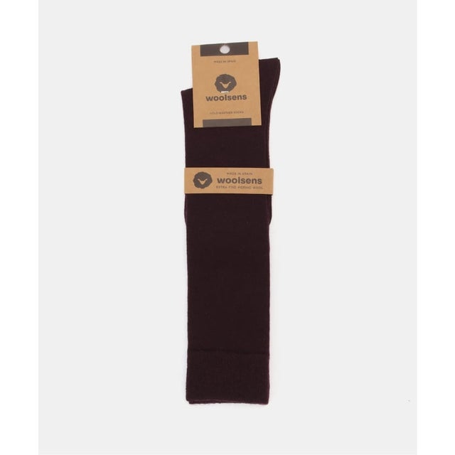 WOOLSENS/ウールセンズ merinowool long socks （ボルドー）