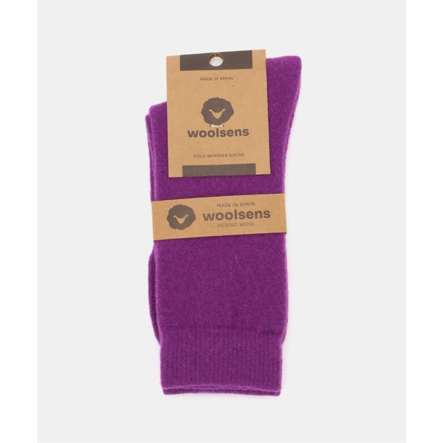 WOOLSENS/ウールセンズ merinowool solcks （パープル）