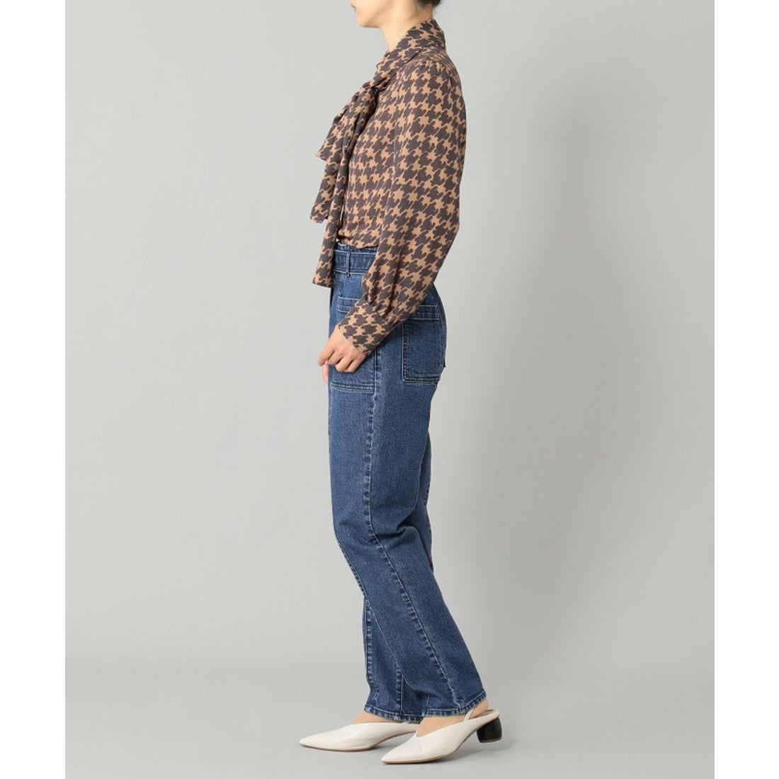 グレースコンチネンタル GRACE CONTINENTAL テーパードデニムパンツ