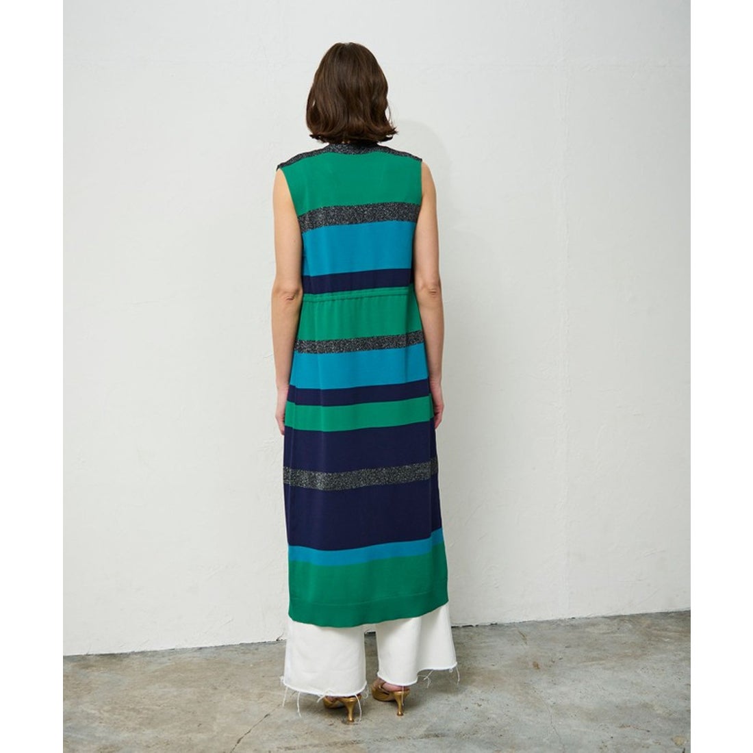 グレースコンチネンタル GRACE CONTINENTAL ニットマルチボーダージレ 