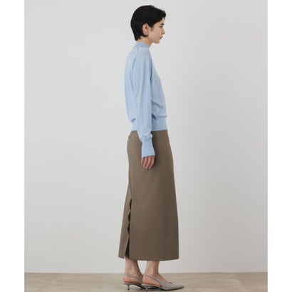 GRACE CONTINENTAL ウールシルクタートルトップ （サックス）｜詳細画像