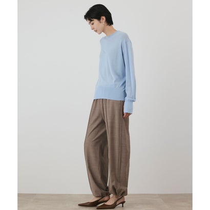 GRACE CONTINENTAL ウールシルククルーニットトップス （サックス）｜詳細画像