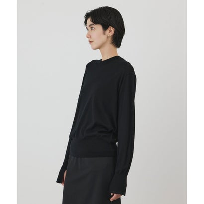 GRACE CONTINENTAL ウールシルククルーニットトップス （サックス）｜詳細画像