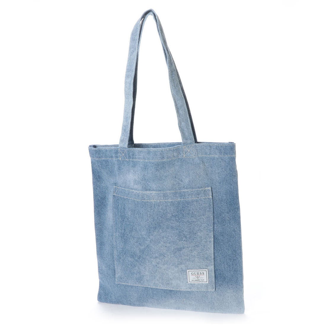 ゲス GUESS DENIM TOTE BAG （MEDIUM BLUE） -waja bazar - 海外