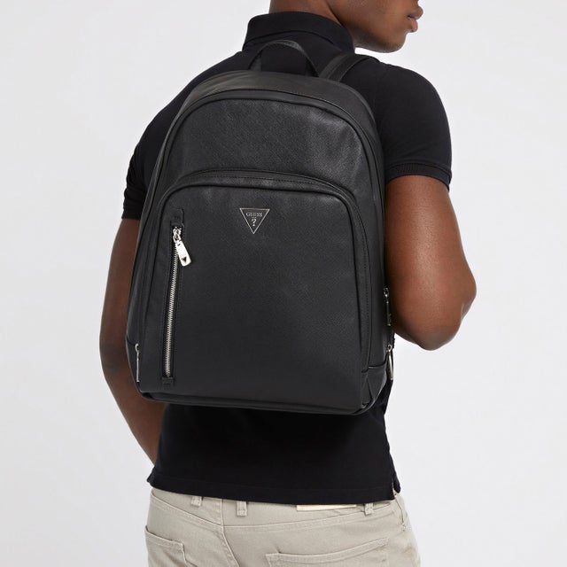
                    CERTOSA Saffiano Zip Backpack （BLA）