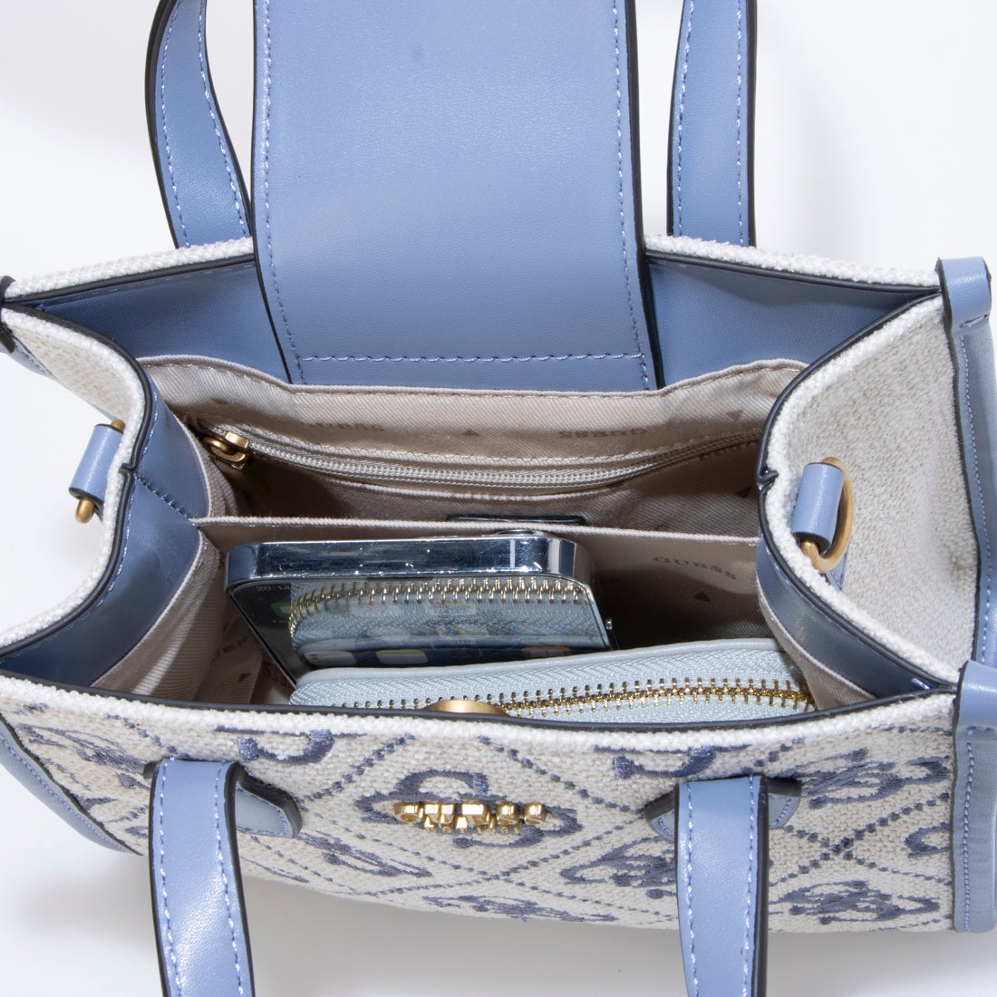 ゲス GUESS SILVANA 2 Cmprtmnt Mini Tote （WTL） -靴＆ファッション 