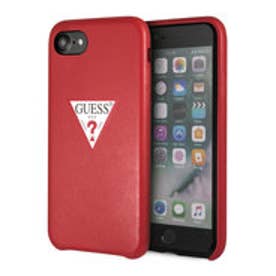 PU LEATHER CASE TRIANGLE LOGO for iPhone 8 (RED)