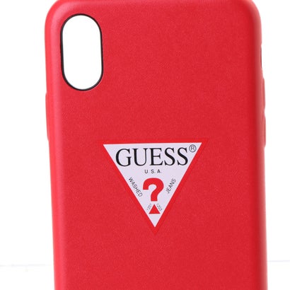 ゲス GUESS PU LEATHER CASE TRIANGLE LOGO for iPhone X (RED)｜詳細画像