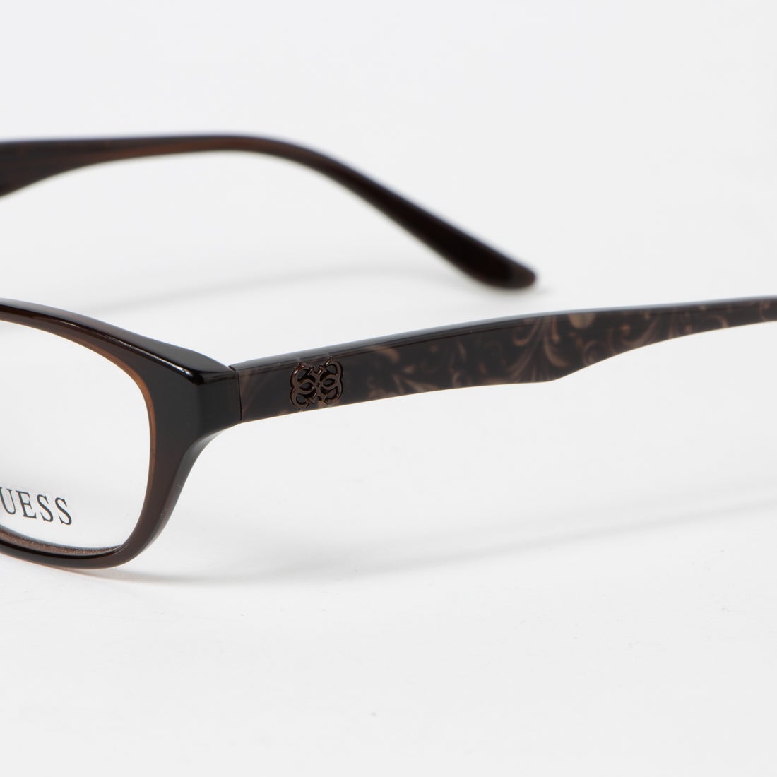 ゲス GUESS メガネ 眼鏡 アイウェア レディース メンズ （ブラウン）