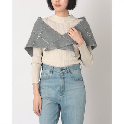 TRIANGLE Shawl （GRY）｜詳細画像