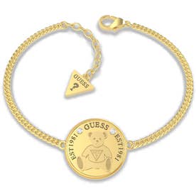 VINTAGE BEAR Bear Coin Chain Bracelet (Gold) （GOLD）