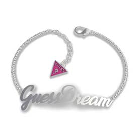 DREAM & LOVE Guessdream Script Bracelet (Silver) （SILVER）