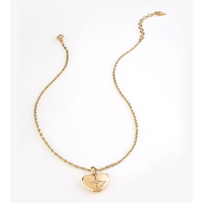 ゲス GUESS TALISMANIA 16-18'' Heart Charm Necklace (Gold) （YG）｜詳細画像