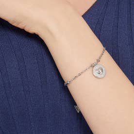 TALISMANIA 16mm Heart Coin Chain Bracelet (Silver) （SILVER）