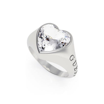 ゲス GUESS FROM GUESS WITH LOVE Big Crystal Heart Ring （RH）｜詳細画像