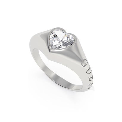 ゲス GUESS FROM GUESS WITH LOVE Small Crystal Heart Ring （RH）｜詳細画像