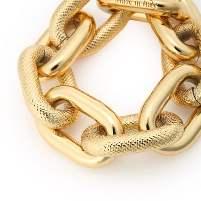 ゲス GUESS THE CHAIN Plain & Textured Chain Bracelet （YG）｜詳細画像