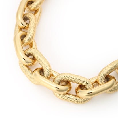 ゲス GUESS THE CHAIN Plain & Textured Chain Necklace （YG）｜詳細画像