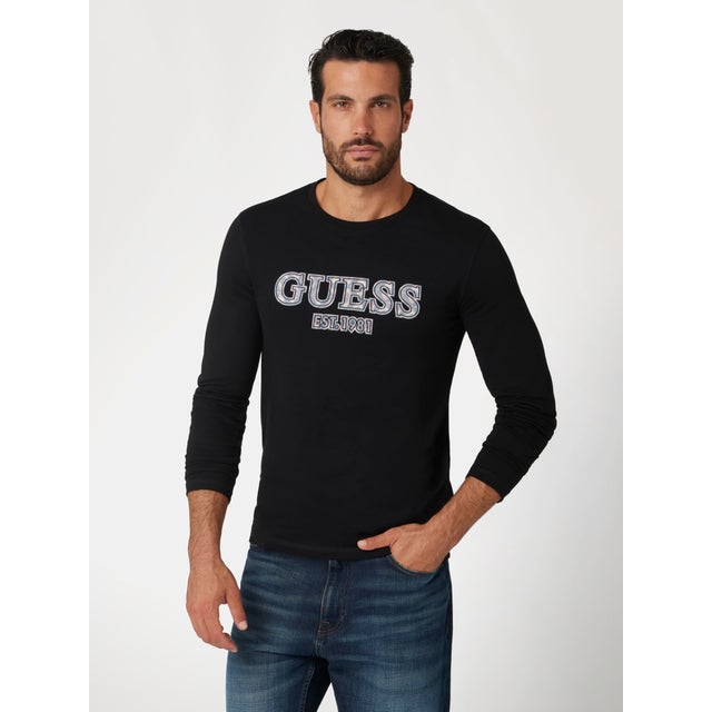 LS Cn Guess Box Logo Tee （JBLK）