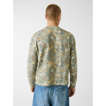 ゲス GUESS MENS Waffle LS Tee （FMEM）｜詳細画像