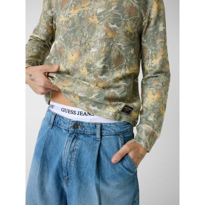 ゲス GUESS MENS Waffle LS Tee （FMEM）｜詳細画像