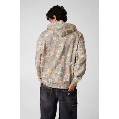 ゲス GUESS GUESS JEANS Baker Logo Camo Hoodie （FMEM）｜詳細画像