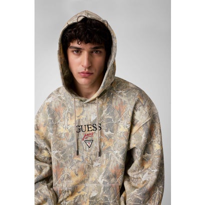 ゲス GUESS GUESS JEANS Baker Logo Camo Hoodie （FMEM）｜詳細画像