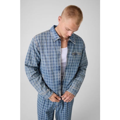 ゲス GUESS GUESS JEANS Lasered Plaid Detroit Jacket （GLRP）｜詳細画像